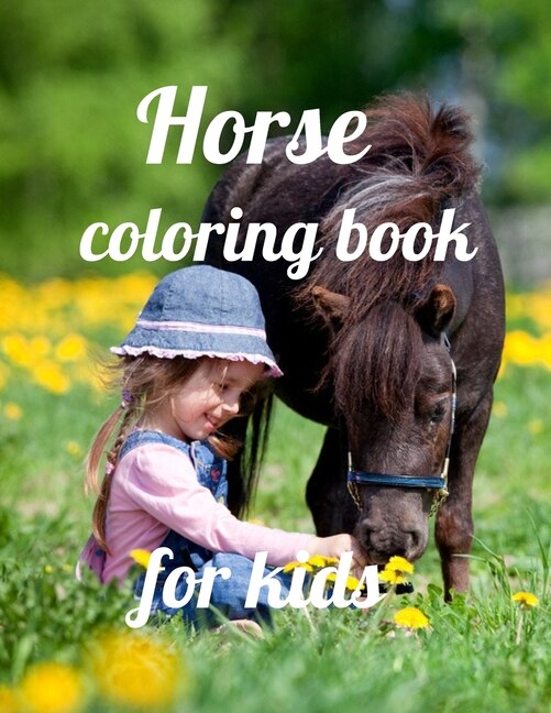 Front cover_Horse coloring book for kids