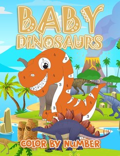 Front cover_Baby Dinosaur Color By Numbers