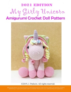 Front cover_My Girly Unicorn Amigurumi Crochet Doll Pattern 2021