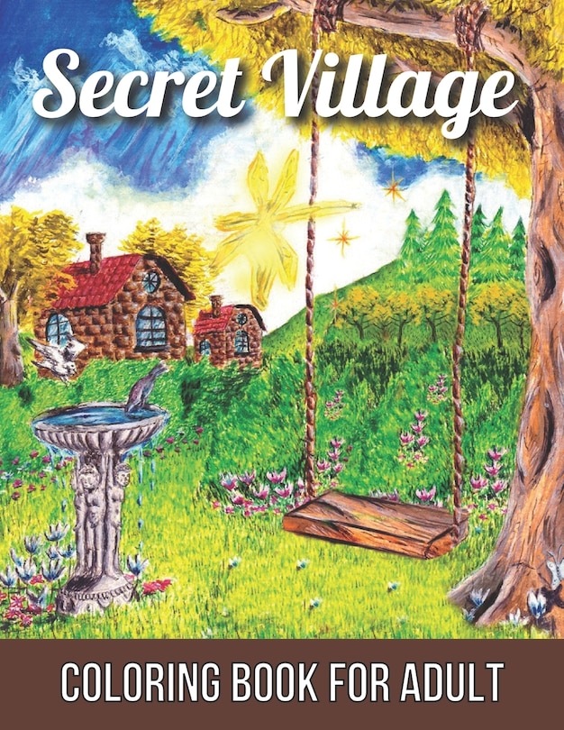 Couverture_Secret Village Coloring Book For Adult