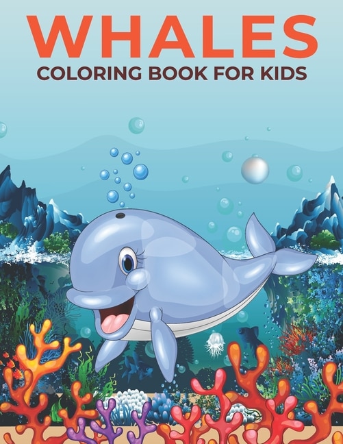 Front cover_Whales Coloring Book for Kids
