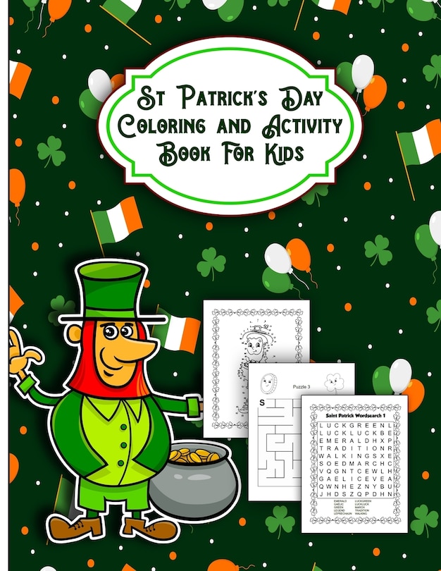 Couverture_St. Patrick's Day Coloring and Activity Book for Kids