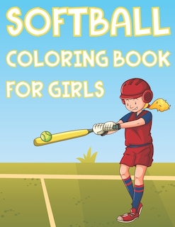 Couverture_Softball Coloring Book For Girls