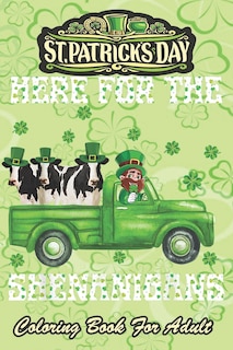 Front cover_St Patricks Day Coloring Book For Adult