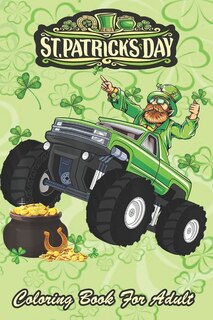 Front cover_St Patricks Day Coloring Book For Adult