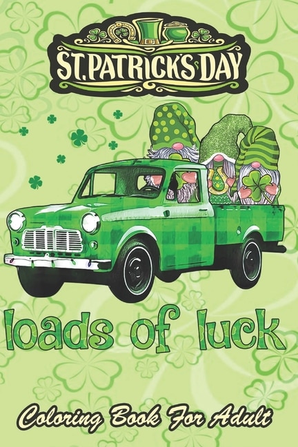 Front cover_St Patricks Day Coloring Book For Adult