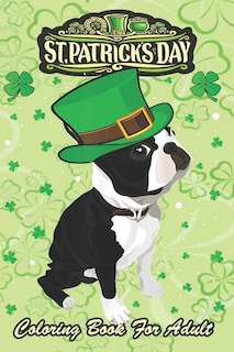 Front cover_St Patricks Day Coloring Book For Adult