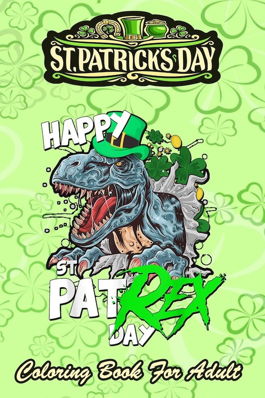 Front cover_St Patricks Day Coloring Book For Adult