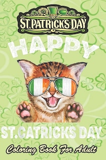 Front cover_St Patricks Day Coloring Book For Adult