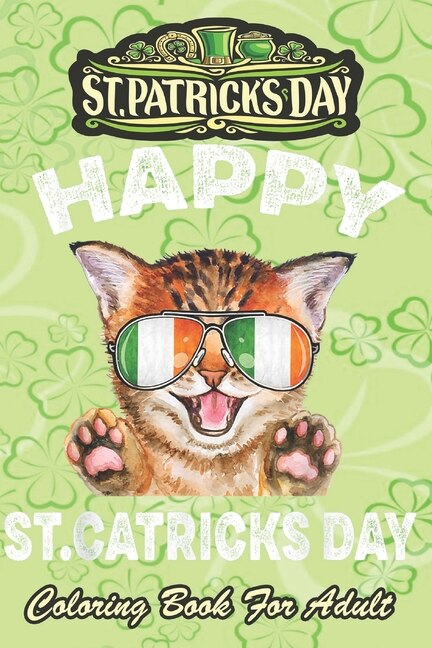 Front cover_St Patricks Day Coloring Book For Adult