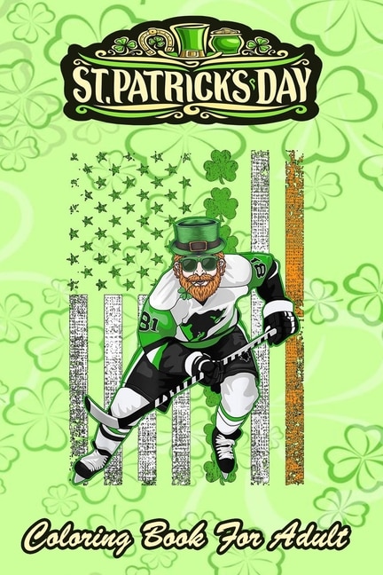 Front cover_St Patricks Day Coloring Book For Adult