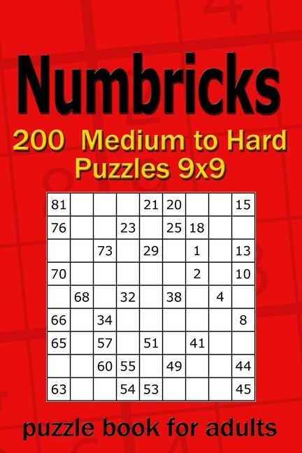 Couverture_Numbricks puzzle book for adults