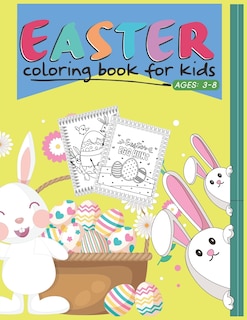 Front cover_Easter Coloring Book For Kids Ages 3-8