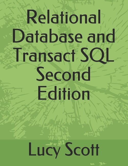 Couverture_Relational Database and Transact SQL Second Edition