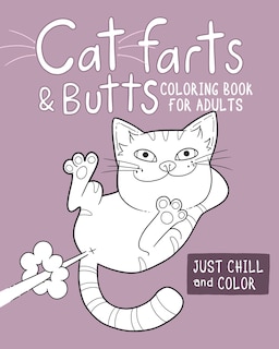 Front cover_Cat Farts and Butts Coloring Book For Adults