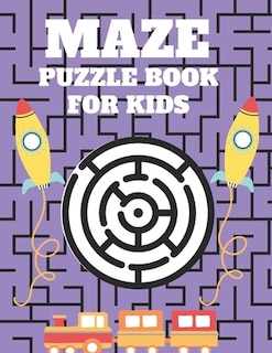 Front cover_Maze puzzle Book For Kids