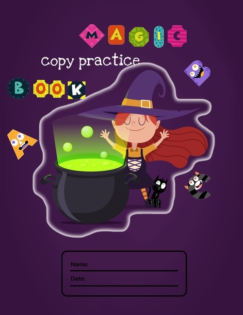 Magic copy practice book: Cute Letter Tracing Notebook for Toddlers 2-4 Years Old, dyslexia tools with calligraphy kits for kids and scholastic kindergarten workbook allows Cut and paste workbooks, copybook for kids, calligraphy pens for beginners kit.