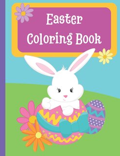 Front cover_Easter Coloring Book for Kids Ages 4-8