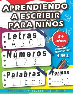 Front cover_Aprendiendo A Escribir Para Niños
