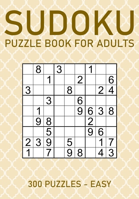 Front cover_Sudoku Puzzle Book for Adults - 300 Puzzles - Easy