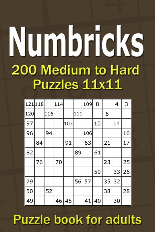 Front cover_Numbricks puzzle book for adults
