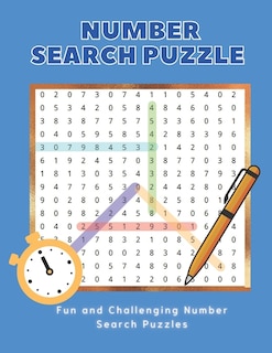 Front cover_Number Search Puzzle Book