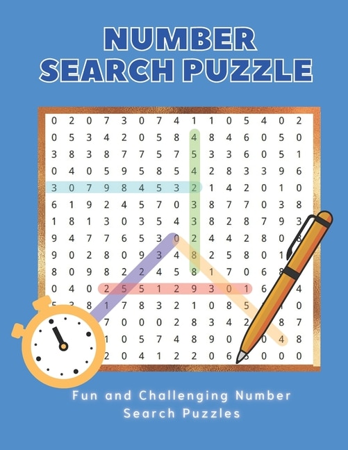 Front cover_Number Search Puzzle Book