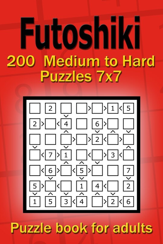 Front cover_Futoshiki puzzle book for adults