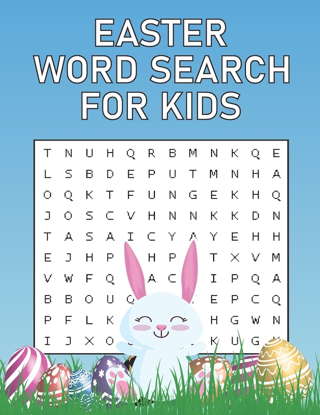 Front cover_Easter Word Search For Kids