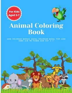 Couverture_Kids Coloring Books Animal Coloring Book