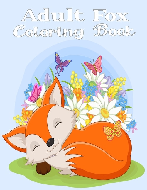 Front cover_Adult Fox Coloring Book