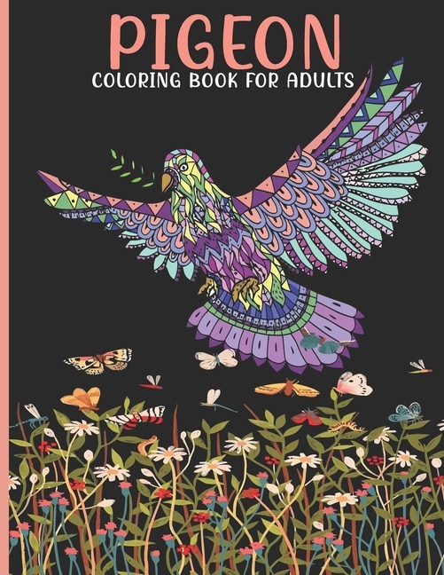 Front cover_Pigeon Coloring Book For Adults