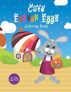 Front cover_Cute Easter Eggs Coloring Book