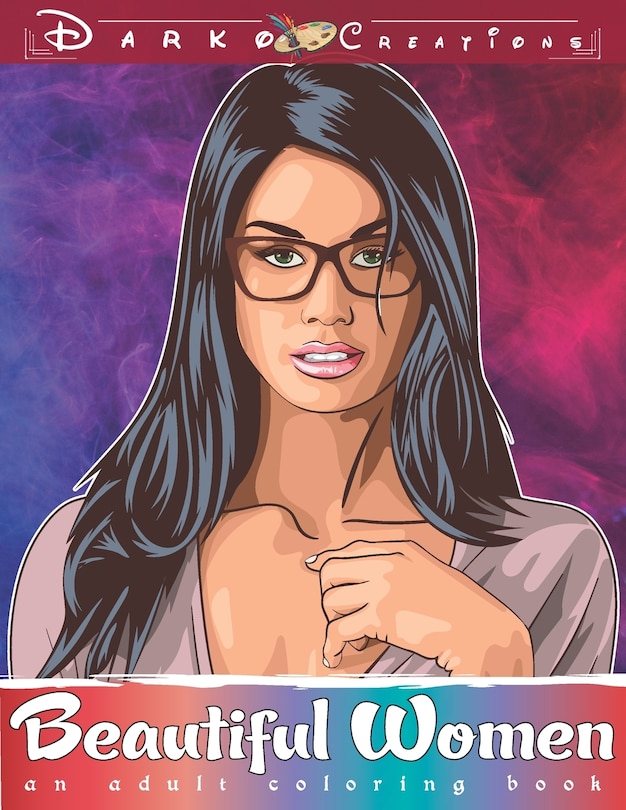 Front cover_Beautiful Women - Adult Coloring Book