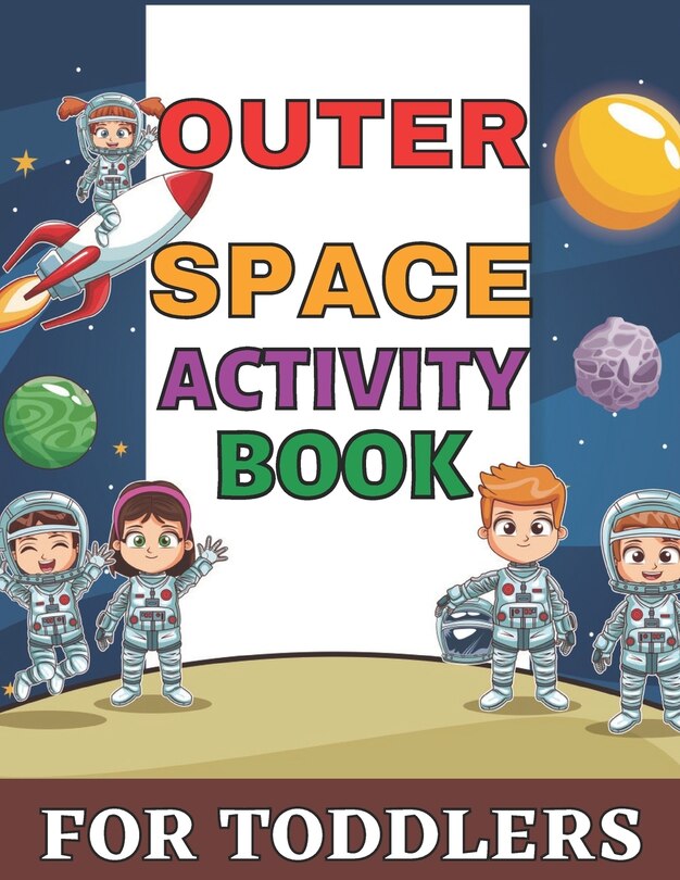 Front cover_Outer space activity book for toddlers
