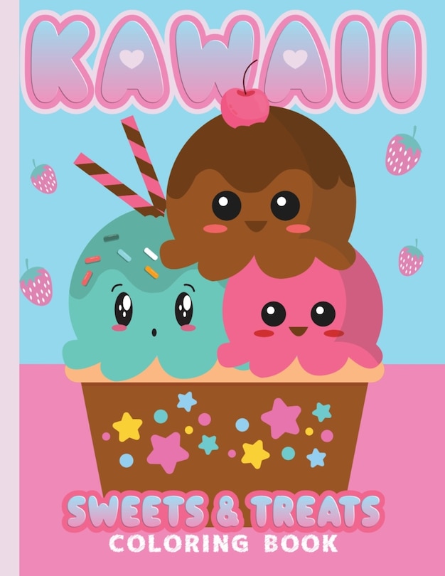 Front cover_Kawaii Coloring Book Sweets & Treats