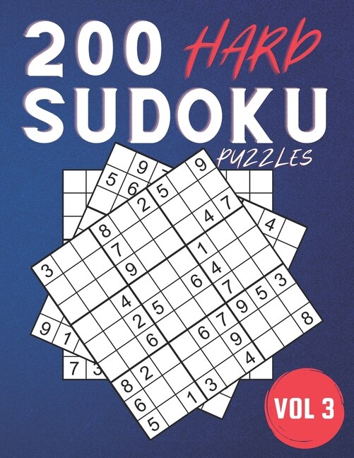 Couverture_200 Hard Sudoku Puzzles.