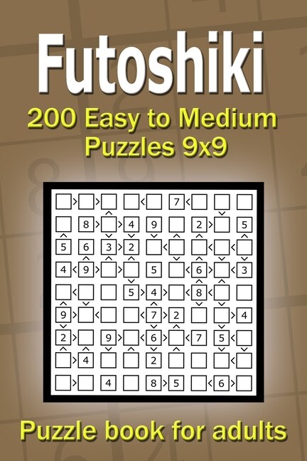 Front cover_Futoshiki puzzle book for adults