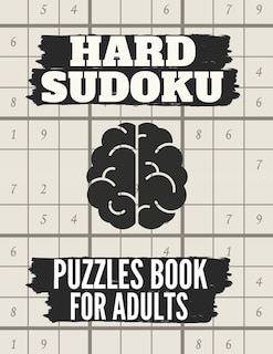 Front cover_Hard Sudoku Puzzles Book For Adults