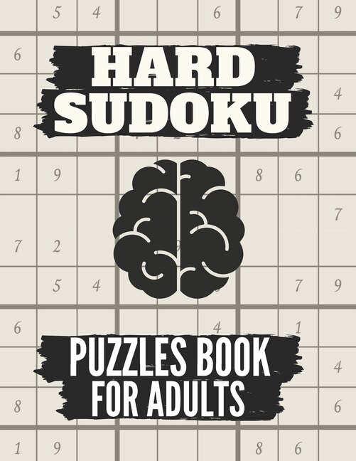 Front cover_Hard Sudoku Puzzles Book For Adults