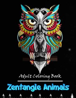 Couverture_Zentangle animals adult coloring book