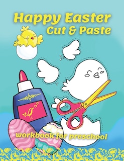 Couverture_Happy Easter Cut & Paste Workbook For Preschool