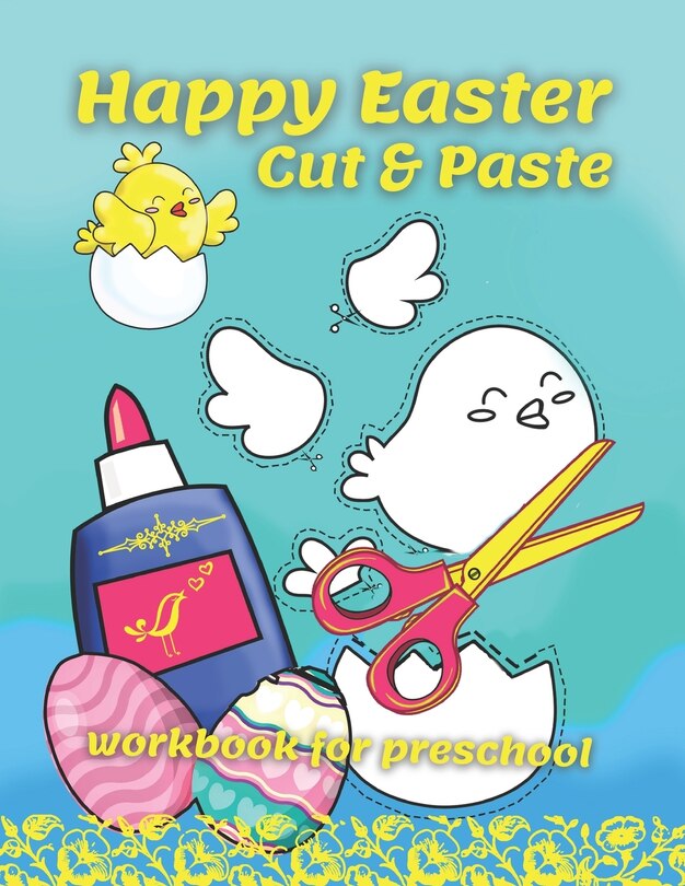 Couverture_Happy Easter Cut & Paste Workbook For Preschool