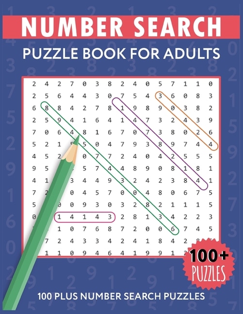 Front cover_Number Search Puzzles For Adults