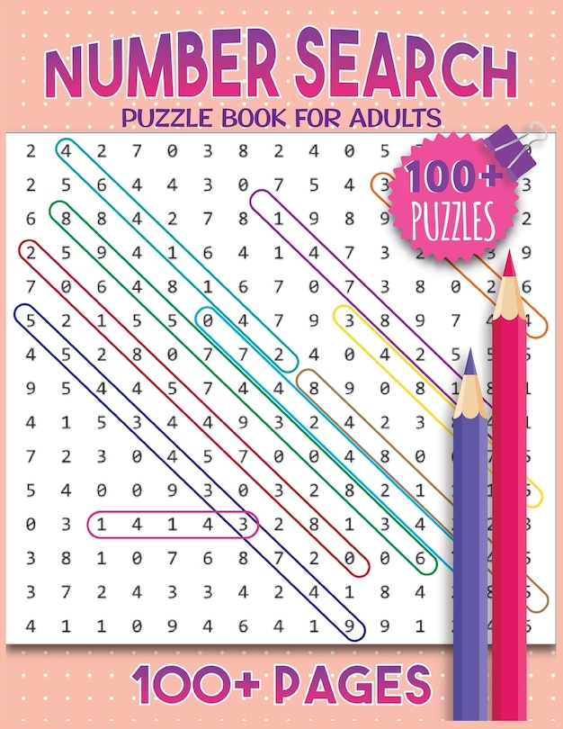 Front cover_Number Search Puzzles For Adults