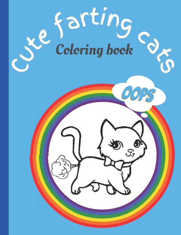 Front cover_Cute farting cat coloring book