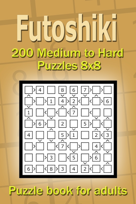 Couverture_Futoshiki puzzle book for adults