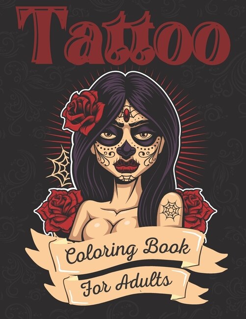 Front cover_Tattoo Coloring Book For Adults