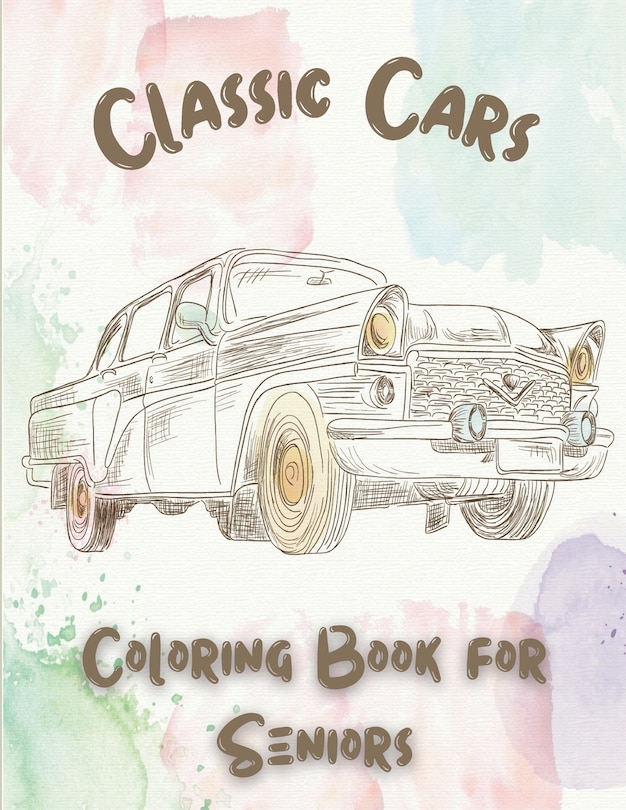 Couverture_Classic Cars Coloring Book for Seniors