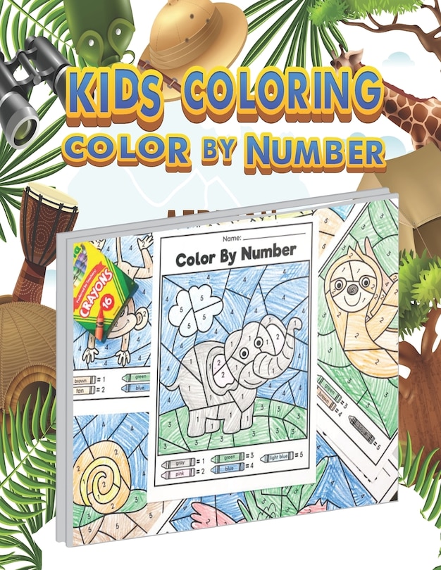 Front cover_Kids Coloring Color By Number